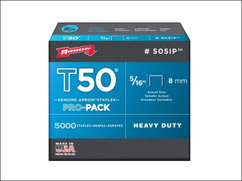 T50 Staples 8mm (5/16in) (Box 1250)