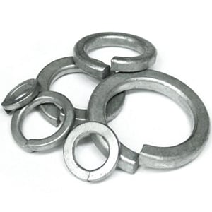 Washer Square Spring Single Coil Steel Zinc Plated Imperial