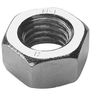 Full Nut Steel Zinc Plated Bsw